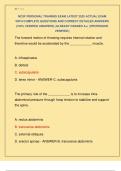 NCSF PERSONAL TRAINING EXAM LATEST 2025 ACTUAL EXAM  WITH COMPLETE QUESTIONS AND CORRECT DETAILED ANSWERS  &lpar;100&percnt; VERIFIED ANSWERS&rpar; &vert;ALREADY GRADED A&plus;&vert; &vert;&vert;PROFESSOR  VERIFIED&vert;&vert;