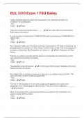 BUL 3310 Exam 1 FSU Bailey Questions With 100&percnt; Verified Solutions&excl;&excl;