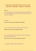 NON CDL IL PRACTICE TEST &lpar;ACTUAL 2025&rpar; WITH 100&percnt; VERIFIED CORRECT ANSWERS
