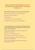 SAFE ADV SCRUM MASTER EXAM &lpar;ACTUAL  2025&rpar;&vert; QUESTIONS AND VERIFIED ANSWERS &vert;  GRADED A&plus; &vert;
