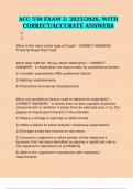 ACC 550 EXAM 2&colon; 2025&sol;2026&comma; WITH CORRECT&sol;ACCURATE ANSWERS