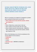 NATIONAL VISION OPTOMETRIC TECHNICIAN LEVEL 2 EXAM  NEWEST 2025 ACTUAL COMPLETE 200 REAL EXAM QUESTIONS AND CORRECT DETAILED ANSWERS  &lpar;VERIFIED ANSWERS&rpar; ALREADY GRADED A&plus;