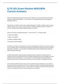 ILTS 201 Exam Review With100&percnt; Correct Answers