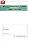 SPMT 370 Unit 2 Test Waltemeyer Exam Questions with 100&percnt; Correct Answers &vert; Latest Version &lpar;2024&sol;2025&rpar; Expert Verified