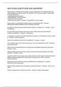 NEX EXAM QUESTIONS AND ANSWERS
