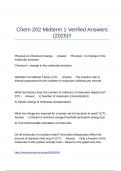 Chem 202 Midterm 1 Verified Answers &lpar;2025&rpar;&excl;&excl;