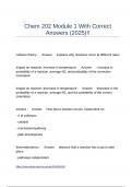 Chem 202 Module 1 With Correct Answers &lpar;2025&rpar;&excl;&excl;