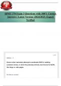 SPMT 370 Exam 3 Questions with 100&percnt; Correct Answers &vert; Latest Version &lpar;2024&sol;2025&rpar; Expert Verified