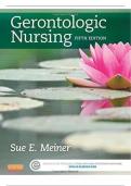 TEST BANK FOR GERONTOLOGIC NURSING 5TH EDITION BY SUE E&period; MEINER&vert;&vert;ALL CHAPTERS&vert;&vert;ISBN NO&colon;9780323266024&vert;&vert;COMPLETE GUIDE A&plus;