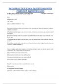 PADI PRACTICE EXAM QUESTIONS WITH CORRECT ANSWERS 2025