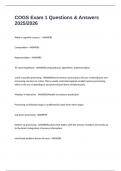 COGS Exam 1 Questions & Answers 2025&sol;2026