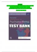 Test Bank For Varcarolis' Essentials of Psychiatric Mental Health Nursing&comma; 5th Edition By Chyllia D Fosbre&vert;9780323810319&vert; All Chapters 1-28&vert; LATEST