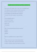 PATHOPHYSIOLOGY OVERVIEW QUESTIONS & ANSWERS 2025