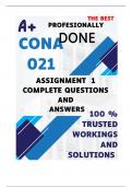 CONA021 Assignment 1 &lpar;COMPLETE ANSWERS&rpar; 2025 - DUE 11 March 2025