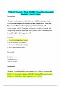 NSG 325 Complex Final 430 HC Exam Questions and  Answers&vert; Latest Update 