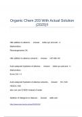 Organic Chem 203 With Actual Solution &lpar;2025&rpar;&excl;&excl;