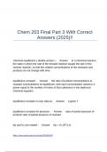 Chem 203 Final Part 3 With Correct Answers &lpar;2025&rpar;&excl;&excl;