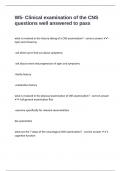 CNS EXAM PACKAGE DEAL WITH 100&percnt; CORRECT SOLUTIONS