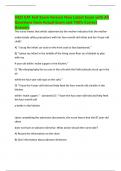 HESI CAT Exit Exam Version New Latest Exam with All  Questions from Actual Exam and 100&percnt; Correct Answers