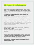 CSM Exam with verified solutions
