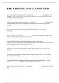 EMT CHAPTER 38-41 EXAM REVIEW Exam Examples Questions And Answers Solved&period;