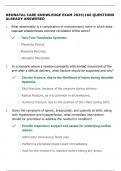 NEONATAL CARE KNOWLEDGE EXAM 2025&vert;166 QUESTIONS ALREADY ANSWERED