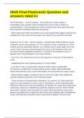 HIUS Final Flashcards Question and answers rated A&plus;