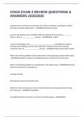 COGS EXAM 3 REVIEW QUESTIONS & ANSWERS 2025&sol;2026