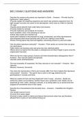 BIO 2 EXAM 2 QUSTIONS AND ANSWERS