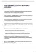 COGS Exam 2 Questions & Answers 2025&sol;2026