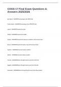 COGS 17 Final Exam Questions & Answers 2025&sol;2026