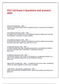 PSY 110 Exam 2 Questions and answers 2025&period;
