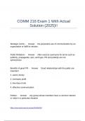 COMM 216 Exam 1 With Actual Solution &lpar;2025&rpar;&excl;&excl;&period;