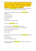 NUR 311 EXAM 2 STUDY GUIDE&sol;PRACTICE QUESTIONS WITH 100&percnt; CORRECT VERIFIED&sol;DETAILED ANSWERS A COMPLETE SOLUTION THAT COVERS 2024&sol;2025 BEST GRADED A&plus; FOR SUCCESS IN NURSING