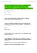 MENDIX ADVANCED QUESTIONS EXAM ACTUAL EXAM QUESTIONS AND CORRECT DETAILED ANSWERS WITH RATIONALES&vert;&vert;ALREADY GRADED A