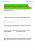 MPOETC STATE CERTIFICATION ACTUAL EXAM QUESTIONS AND CORRECT DETAILED ANSWERS &lpar;100&percnt; VERIFIED AND CORRECT DETAILED ANSWERS&rpar; 