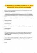 TELEHEALTH QUESTIONS WITH CORRECT DETAILED ANSWERS A&plus; VERIFIED 100&percnt; &lpar;2025&2026&rpar;