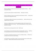 Hawaii Drivers Permit Test Questions with Correct Solutions