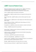 LMRT Core & Patient Care Questions With 100&percnt; Correct Answers&excl;&excl;