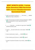 WSET SPIRITS LEVEL 1 Actual  Exam Questions With Reviewed  100&percnt; Correct Detailed Answers  Guaranteed Pass&excl;&excl; 
