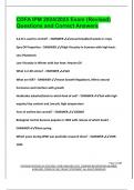 CDFA IPM 2024&sol;2025 Exam &lpar;Revised&rpar; Questions and Correct Answers