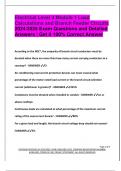 Electrical Level 3 Module 1 Load  Calculations and Branch Feeder Circuits 2024&sol;2025 Exam Questions and Detailed  Answers &vert; Get it 100&percnt; Correct Answer