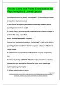 Florida Laws and Rules Examination for  Psychologists &vert; Latest Update