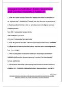 Georgia Constitution Exam Questions  and Correct Answers &vert; Rated A&plus;