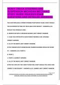 HEAVY TRUCK EXAM PACKAGE DEAL QUESTIONS AND VERIFIED DETAILED ANSWERS &vert; 100&percnt; GUARANTEED PASS &vert; ALREADY GRADED A&plus;