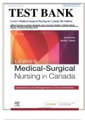 Test Bank for Lewis's Medical-Surgical Nursing in Canada&comma; 5th Edition  Jeffrey Kwong &comma;Courtney Reinisch &vert;All Chapters covered &vert;  100&percnt; verified questions and answers&period;
