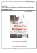 TEST BANK FOR PHILLIPS&rsquo;S MANUAL OF I&period;V&period; THERAPEUTICS EVIDENCE BASED PRACTICE FOR INFUSION THERAPY&comma; 7TH EDITION&comma; LISA GORSKI &vert; ALL CHAPTERS &vert; QUESTIONS AND ANSWERS&vert; RATIONALES