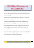 HEP3400 Exam 3 Questions and Answers 100&percnt; Pass
