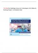 Test Bank For Radiologic Science for Technologists 12th Edition by Stewart C Bushong Chapter 1-40 A&plus;