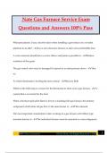 Nate Gas Furnace Service Exam Questions and Answers 100&percnt; Pass